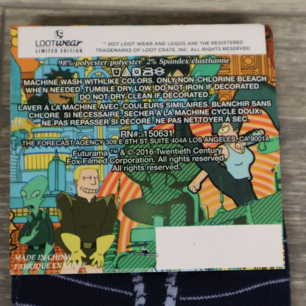 Loot Crate Wear X5 Pairs Animated TV Mix and Match Adult Non-Slip Socks - Picture 5 of 12